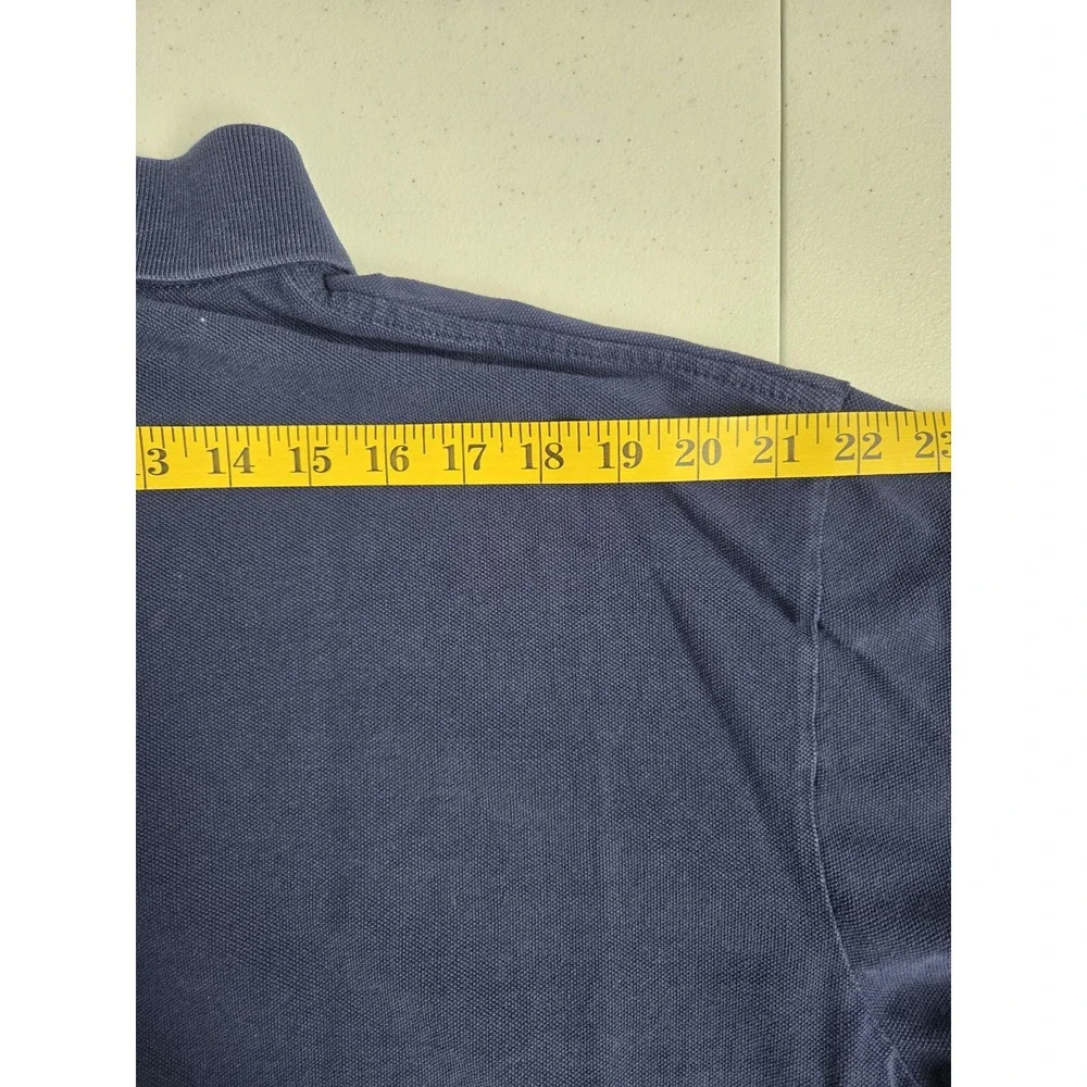 Polo Ralph Laurren Men's 2XB Navy Cotton Knit Short Sleeve Polo with Red Pony‎